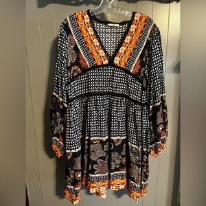 Easel boutique style boho dress midi length
